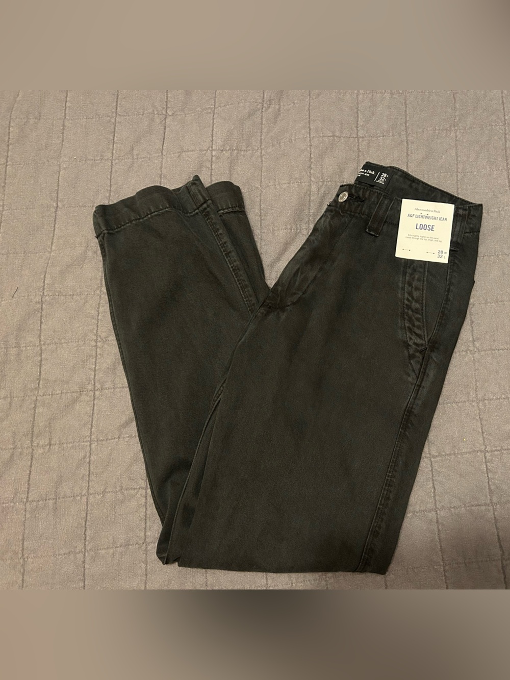 Abercrombie & Fitch Loose Relaxed Jeans - Black